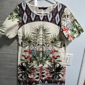 Women’s colorful short sleeves Zara top